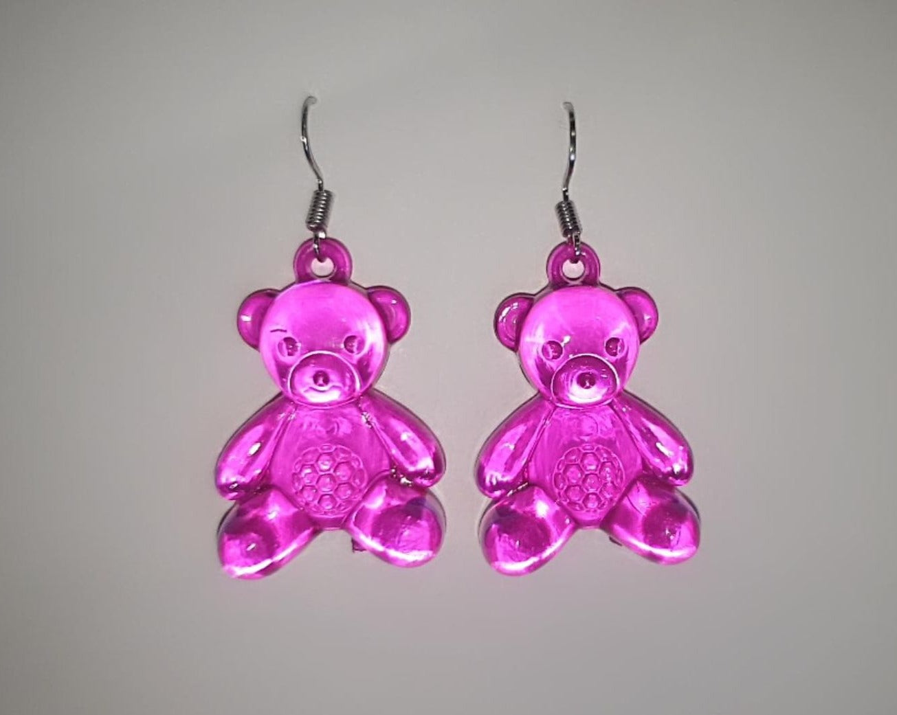 TEDDY EARRINGS - MAGENTA